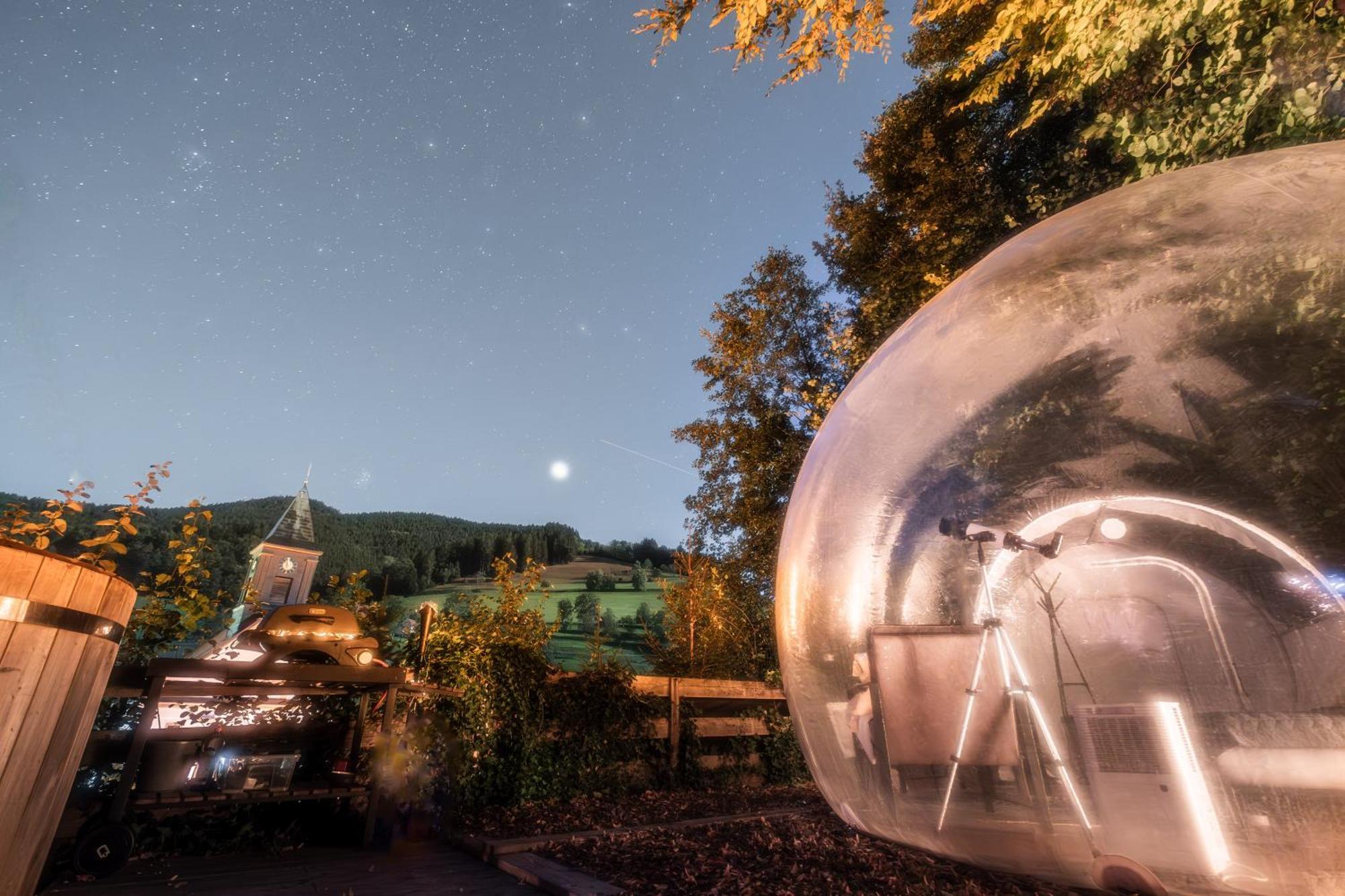 Living Timeless- Bubble Tent Elzach Inklusive Hot Tube Badefass- Schlafen Unterm Sternenhimmel Экстерьер фото